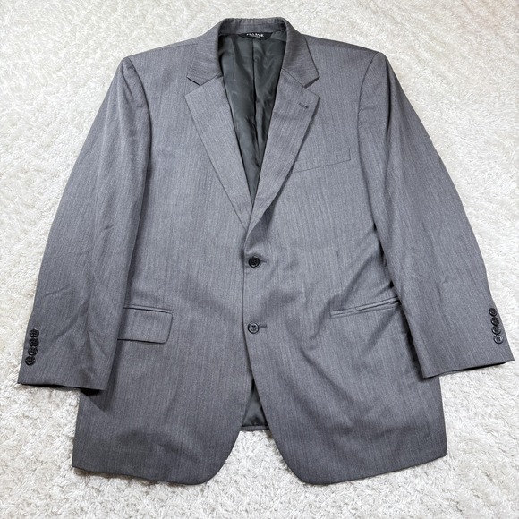 Jos. A. Bank Signature Collection Blazer Mens 46R Gray Wool Iny League Work Date